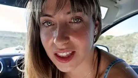 Inside the vehicle oral sex to a stranger, I suck his dick inside the vehicle, into