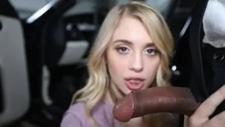 Petite blonde fucks for cash and swallows rivers of cum