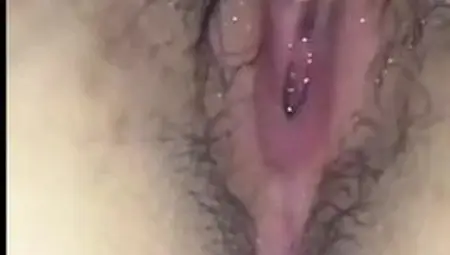 Wahyu44I 10 masturbates until wet and muddy hairy pussy