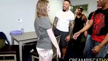 Teenagers Takes 8 Creampies At First Gang Bang