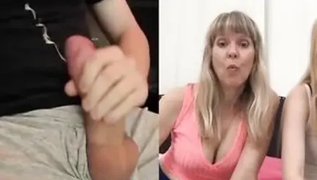 masturbating on cam for step mom and step daughter - REACTION