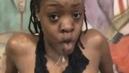 Roughly Smashing Black Ghetto Whore Destinee Jackson