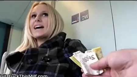 Gorgeous Czech amateur is paid cash to flash  fuck 6