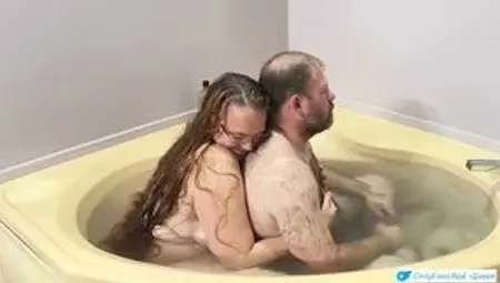 Slick Bodies, Soaking, Then Intimate Moments