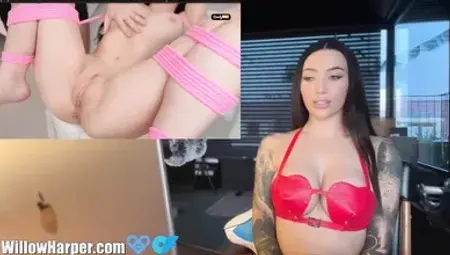 Candy Adore, Porn ASMR Reaction, Extreme CUMMING ! Tied & Screwed inside Missionary Bondage - Willow Harper