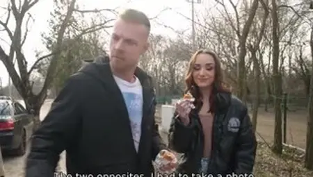 Hungarian hottie finds a way to get fucked like a whore
