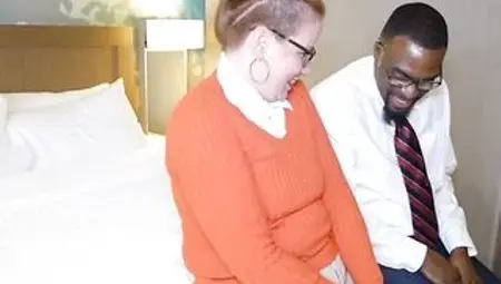 Ebony Schlong Rome Major - Nerdy Anal with Ginger Reigh!