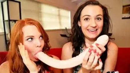 Cute-looking dolls Charlotte Cross and Ginger Rose are getting nicely fucked
