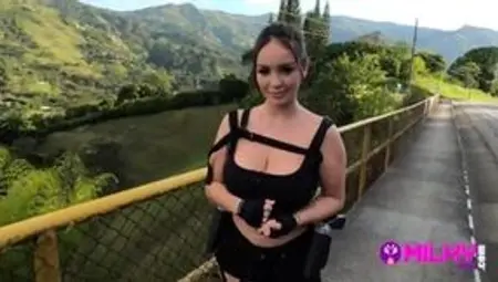 Dirty desires met on the streets, Kourtney's horny&#x1F975; cosplay screams 'pay me to ravage my perky breast-bubbled Peru'