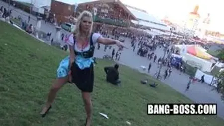 Porno Challenge Treibts Auf Dem Oktoberfest With Aische Pervers