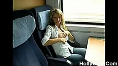 Hot German Sectretary Has Sex On The Train