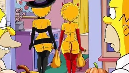 Special Halloween Night! Simpsons Porn! Simptoons!