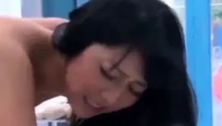 Subtitled Japanese milf oil massage parlor foreplay