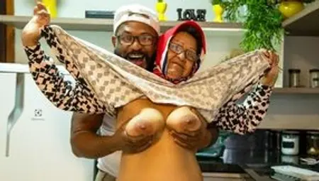 73 Years old bbw mom BBC ass stretched