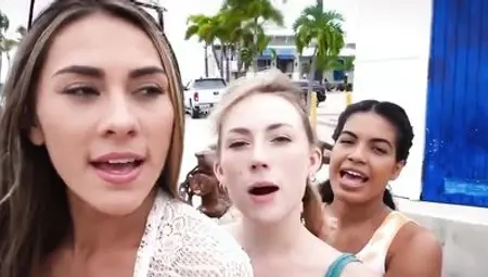 Maya Farrell, Mackenzie Mace and Stella Elle Fantasy Fest