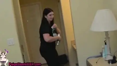 Hotel Housekeeper Begs To Be Bred