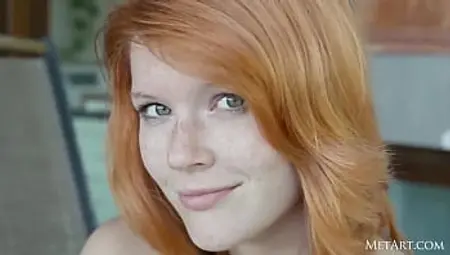 Mia Sollis takes a sun bath
