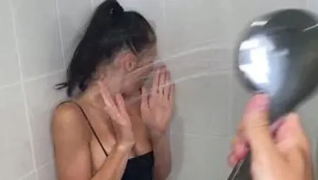 Horny slut needs refreshment after partying hard