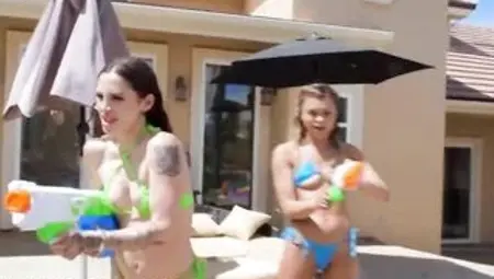 Reality Kings - It&#039;s Time For A Pool Party For The Pornstars At The Villa & Asses Twerk On Large Knobs