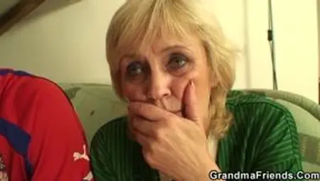 Granny Loses Bet And Has To Shag With T - granny