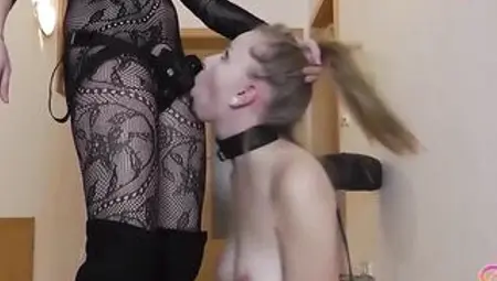 MyDirtyHobby - SirenaSweet Obeys Her Hot Mistress & Gets The Strap On Fuck She Needed As A Reward