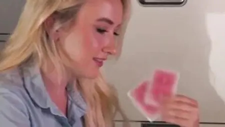 Naughty blonde Ann Joy is creampied by her hung colleague