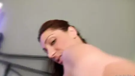 POV massage, handjob, blowjob, sex and anal sex with a busty French babe