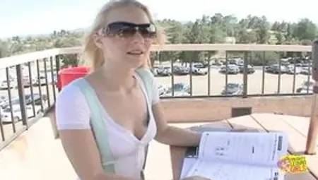 Sweet Blonde Finally Finds a Hot Partner for Her to Have Hot Lesbian Sex with