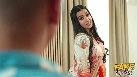 Fake Hostel - Hot PAKISTANI heiress is GAGGING for European COCK