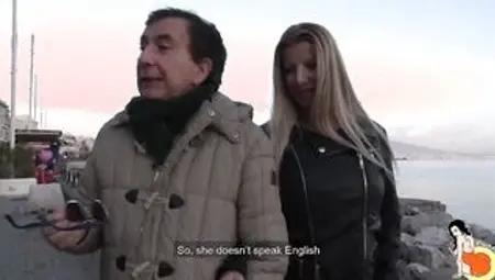 Italian Blonde Cougar gets sodomie by a rough dick
