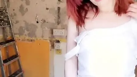 Adorable Plumber Getting Stuck