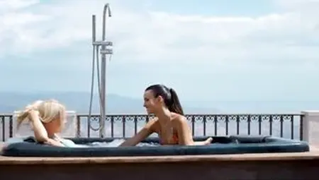 Want to watch us Cum in the Hottub? Angie Lynx & Ohana Tiny by PrimeLesbian