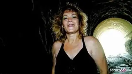Old Mature Lost Bet And Seduced Stranger To Fuck At Nude Beach
