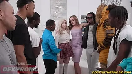 [Isn&#039_t That Like....A GANGBANG!!?], Sad Blondie Railed By Bestie &amp_ 8 HUGE Dicks- Dogfart