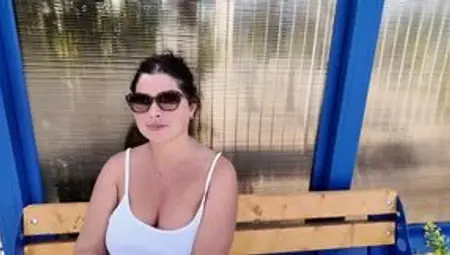The StepMom was waiting for the Bus, But waited for a Dick in Mouth with a Huge Portion of Sperm
