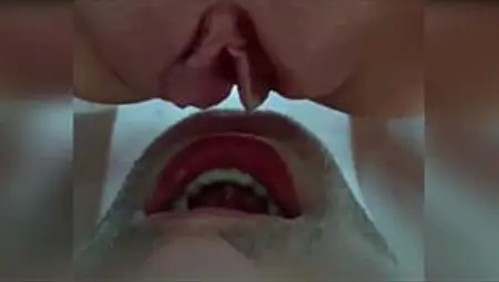 Dominatrix pussy piss in mouth, pee drinking and swallows